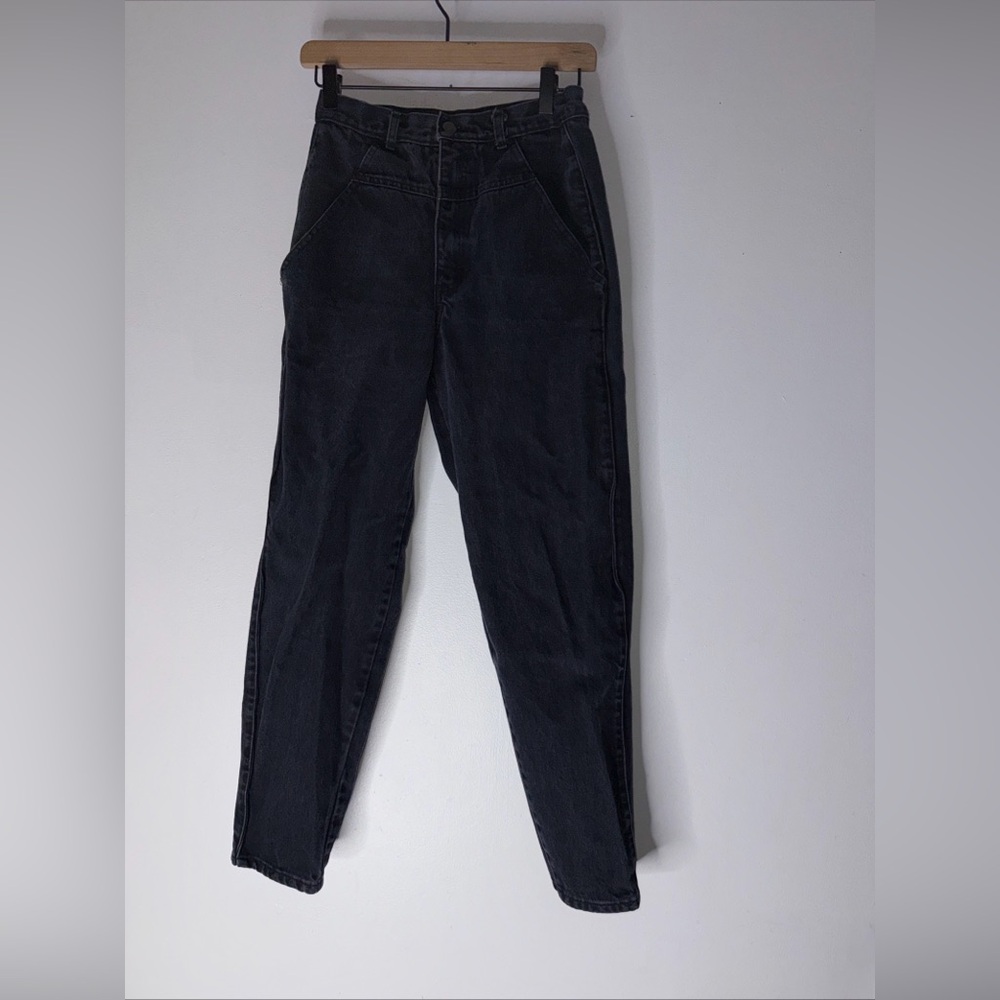 Vintage Dena Black Tapered Mom Gothic Hip Hop Jeans‎ Size 10
